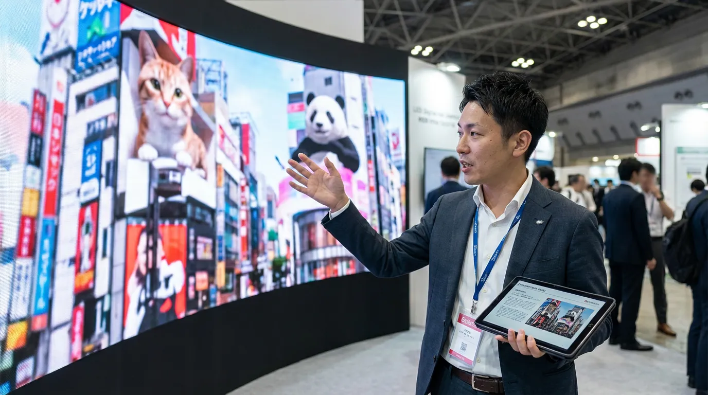 国内における立体サイネージ導入事例