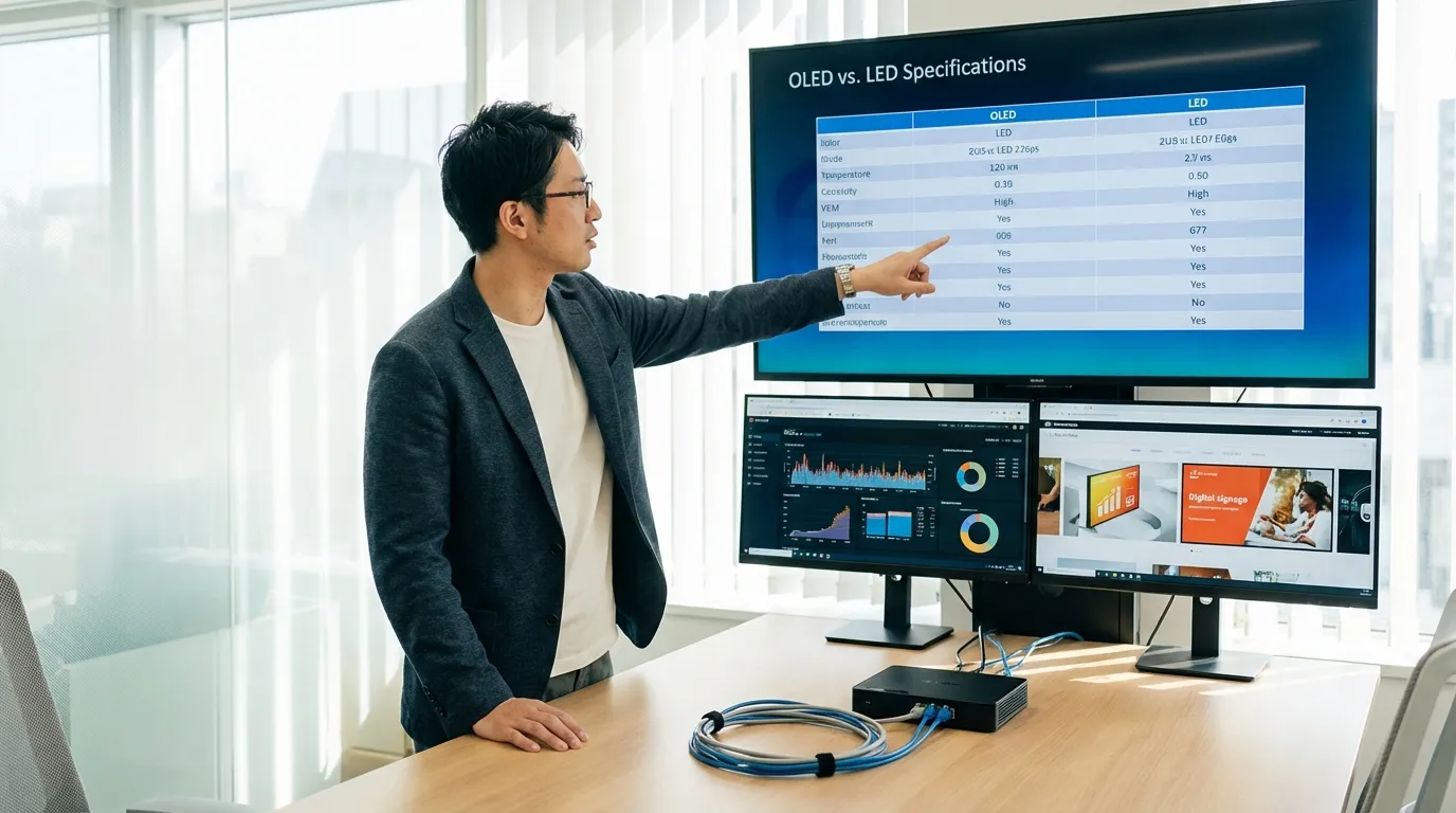デジタルサイネージの構成要素と機器選定のポイント