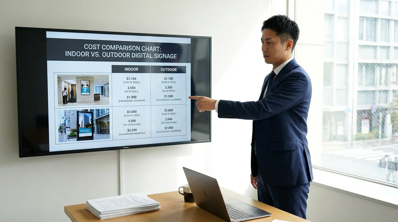 デジタルサイネージの導入費用と運用コストの全体像