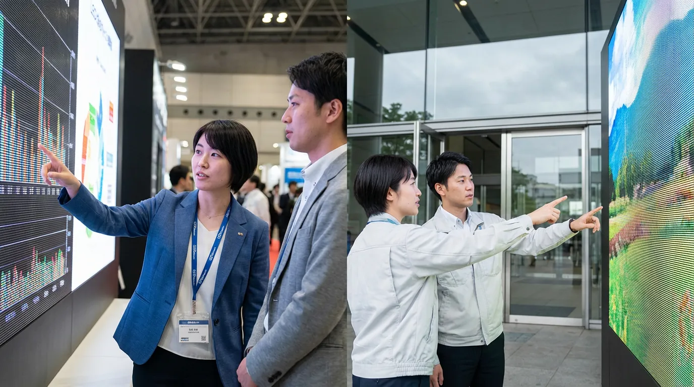 屋内・屋外用LEDビジョンの違いと選定基準