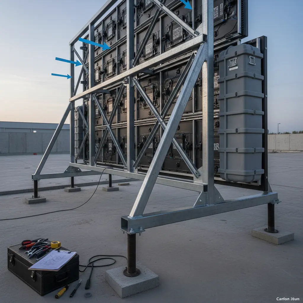 LEDサイン設計における設置計画と保守・運用設計