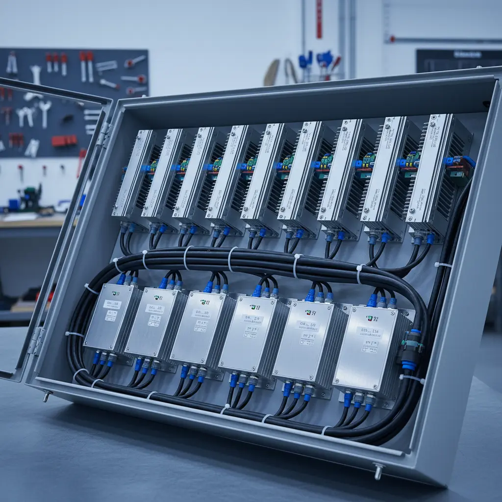 LEDサインの電源・配線・制御システム設計