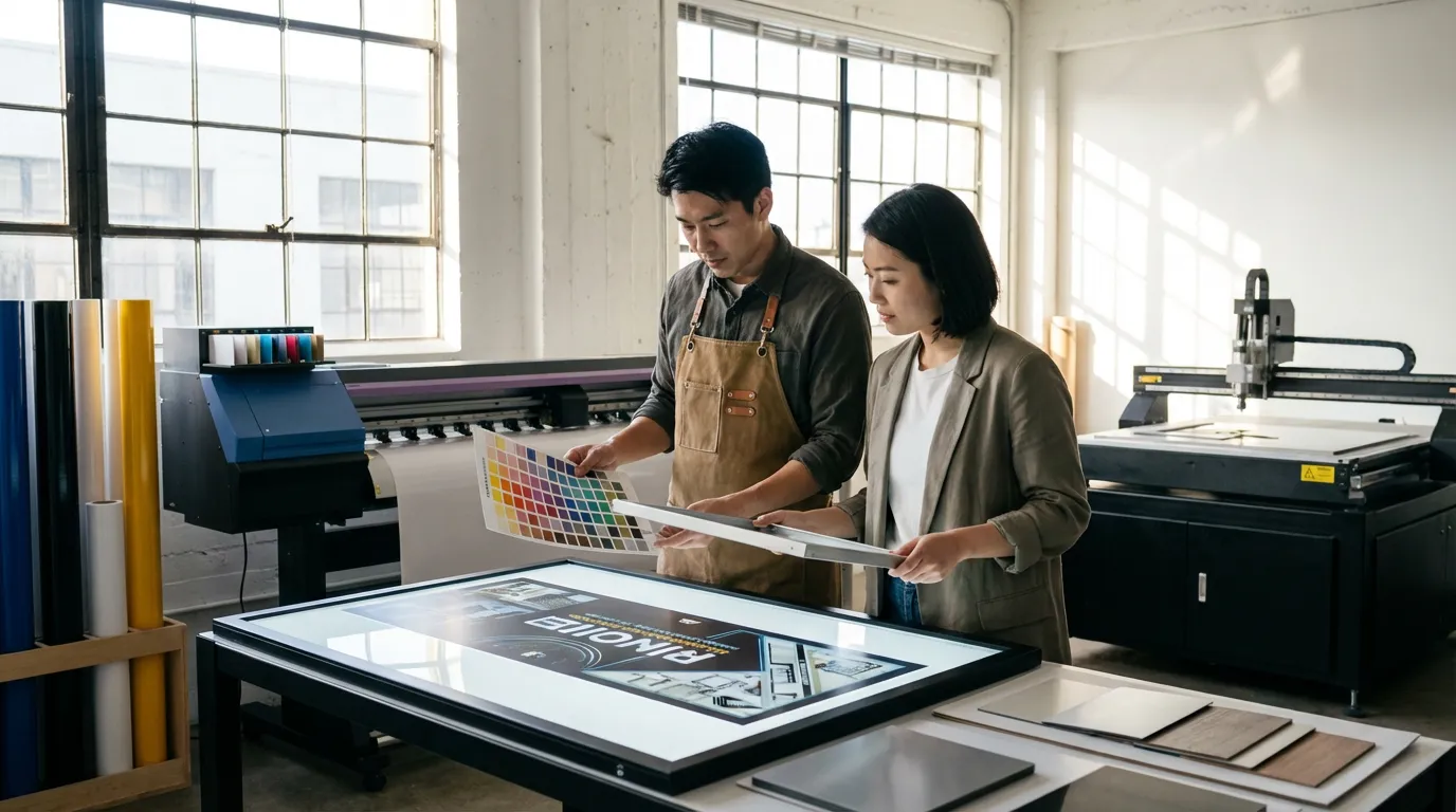 看板製作と看板デザインを融合した全国対応プロセス