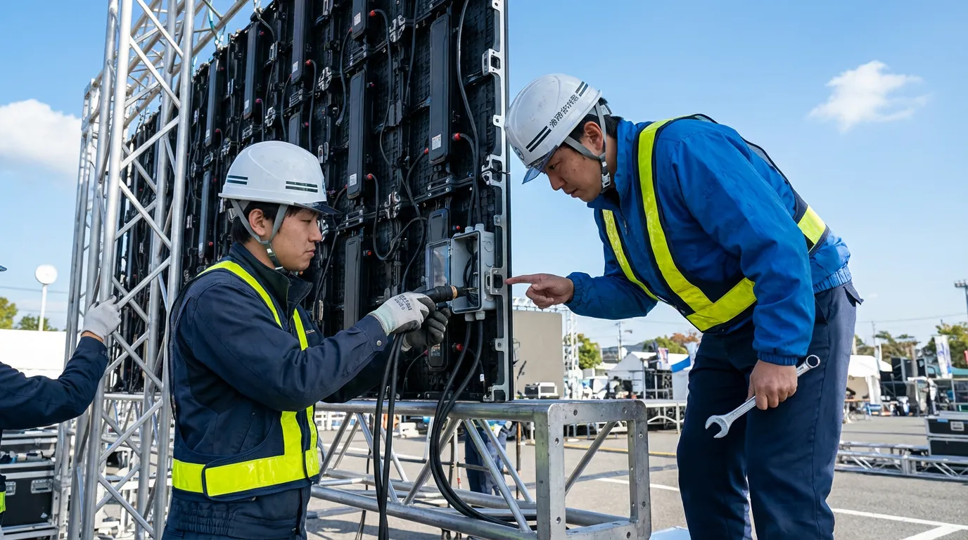 設営とサポートで安心のled レンタル利用