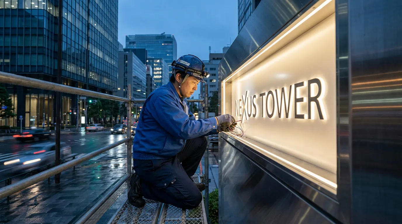 看板の設置・照明・素材選定のポイント：視認性と耐久性を両立させる