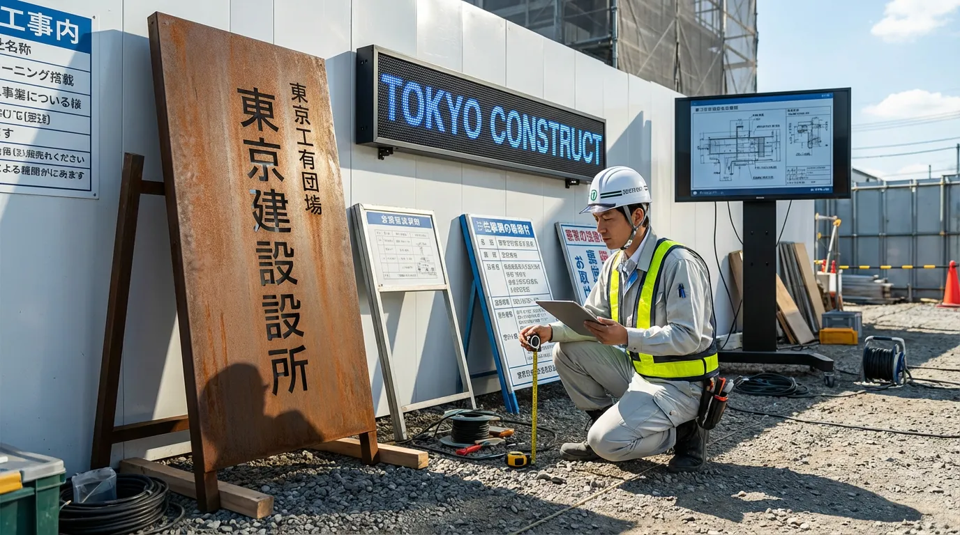 看板の種類と施工の特徴