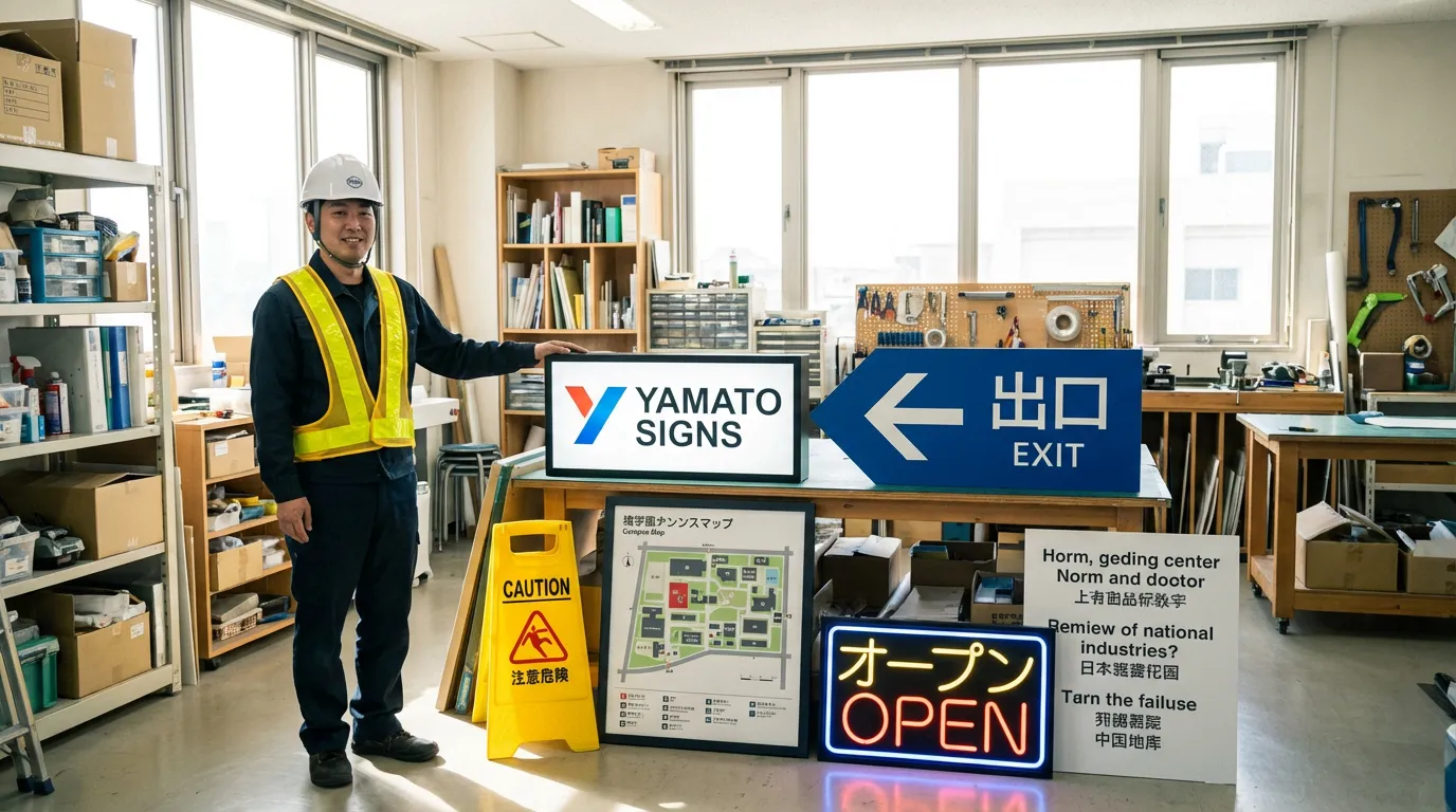サイン工事の種類と用途：案内・誘導・演出を支える7タイプのサイン