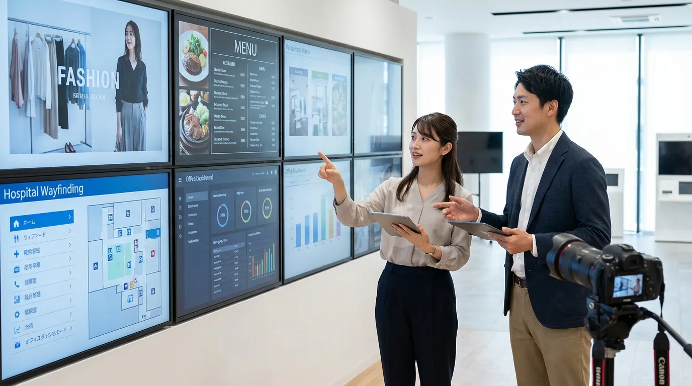 サイネージの活用事例と業種別導入メリット