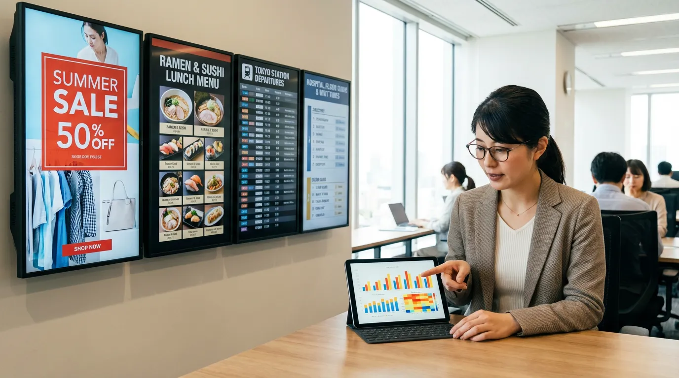 業界別サイネージ看板の活用事例と導入効果